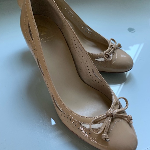 Kate Spade ♠️ Patent Nude Pump sz 6 - Picture 1 of 6